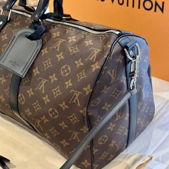 Louis Vuitton Keepall Bandolier Monogram Macassar - Picture 14 of 16